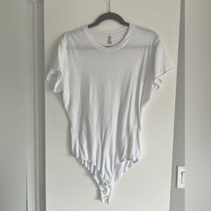 Free People White tee bodysuit